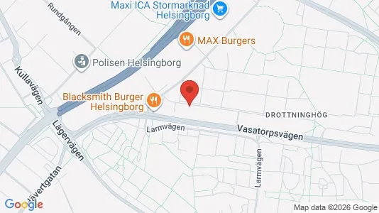Apartments for rent i Helsingborg - kort over placeringen