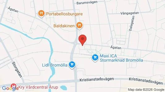 Apartments for rent i Bromölla - kort over placeringen