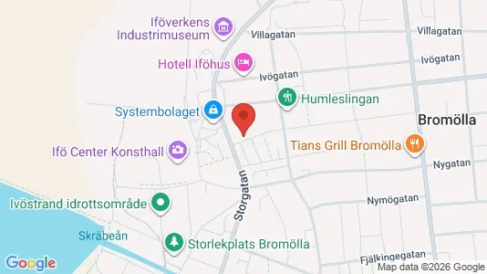 Apartments for rent i Bromölla - kort over placeringen