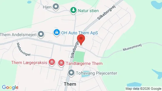 Apartments for rent i Them - kort over placeringen
