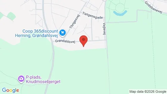 Apartments for rent i Herning - kort over placeringen