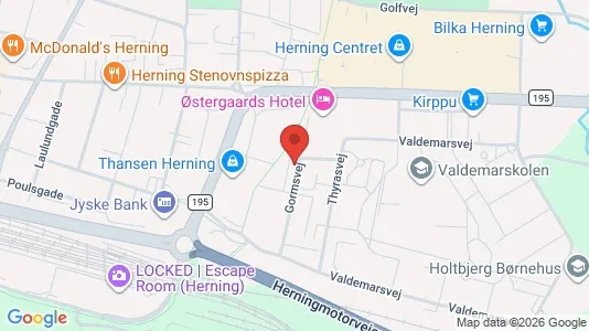 Apartments for rent i Herning - kort over placeringen