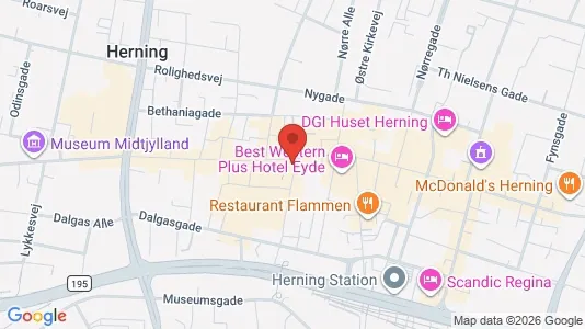 Apartments for rent i Herning - kort over placeringen