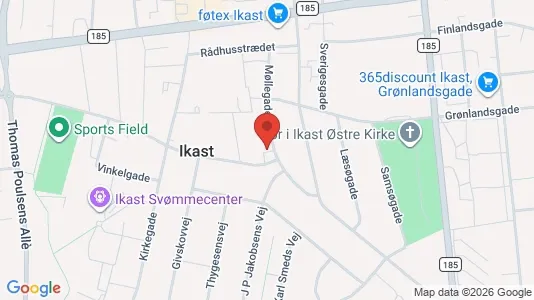 Apartments for rent i Ikast - kort over placeringen