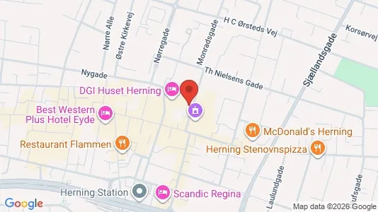 Apartments for rent i Herning - kort over placeringen
