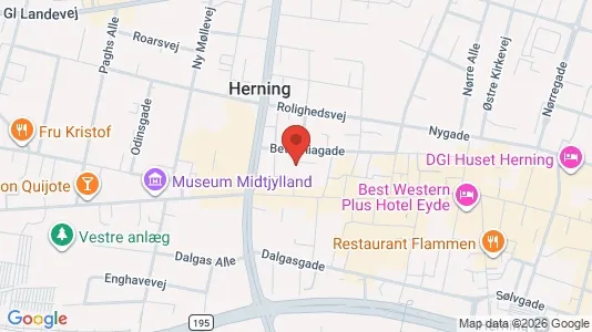 Apartments for rent i Herning - kort over placeringen