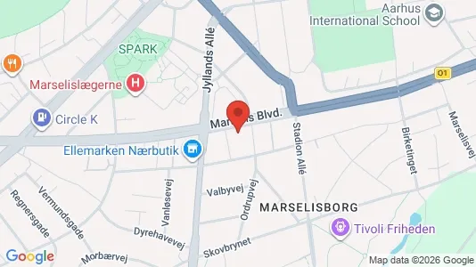 Apartments for rent i Aarhus C - kort over placeringen