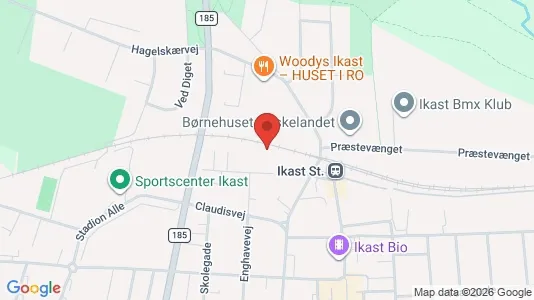 Apartments for rent i Ikast - kort over placeringen