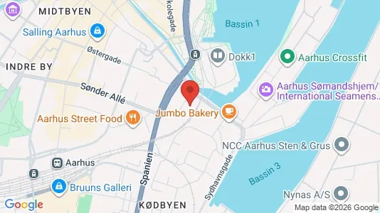 Apartments for rent i Aarhus C - kort over placeringen