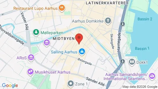 Apartments for rent i Aarhus C - kort over placeringen