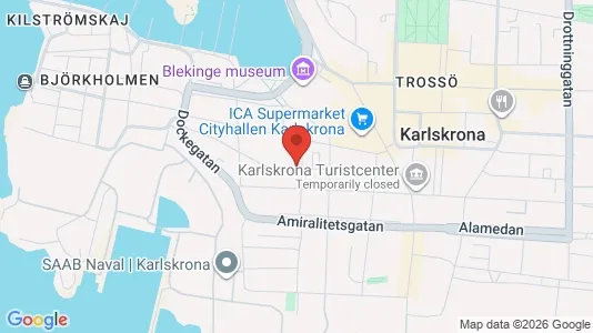 Apartments for rent i Karlskrona - kort over placeringen