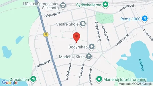 Apartments for rent i Silkeborg - kort over placeringen