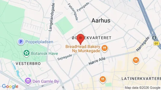 Apartments for rent i Aarhus N - kort over placeringen