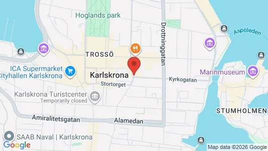 Apartments for rent i Karlskrona - kort over placeringen