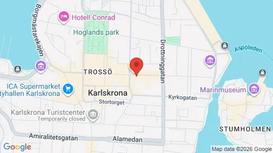 Apartments for rent i Karlskrona - kort over placeringen