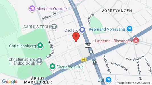 Apartments for rent i Aarhus N - kort over placeringen