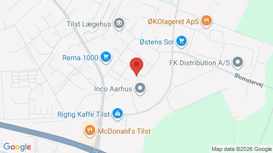 Apartments for rent i Tilst - kort over placeringen