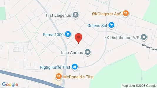 Apartments for rent i Tilst - kort over placeringen