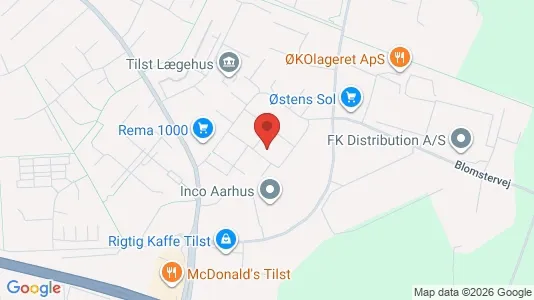 Apartments for rent i Tilst - kort over placeringen