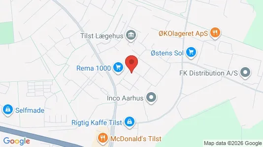 Apartments for rent i Tilst - kort over placeringen
