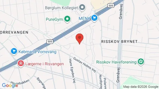 Apartments for rent i Risskov - kort over placeringen