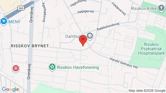 Apartments for rent i Risskov - kort over placeringen