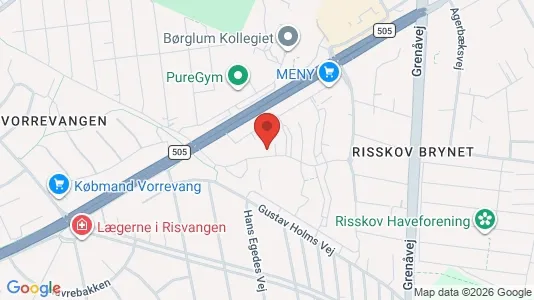 Apartments for rent i Risskov - kort over placeringen