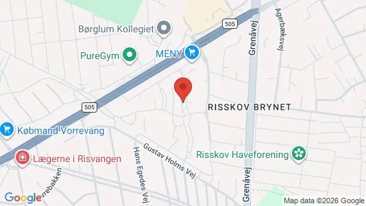 Apartments for rent i Risskov - kort over placeringen