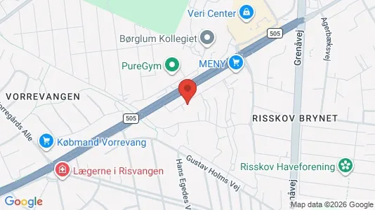Apartments for rent i Risskov - kort over placeringen