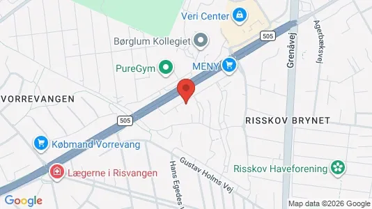 Apartments for rent i Risskov - kort over placeringen