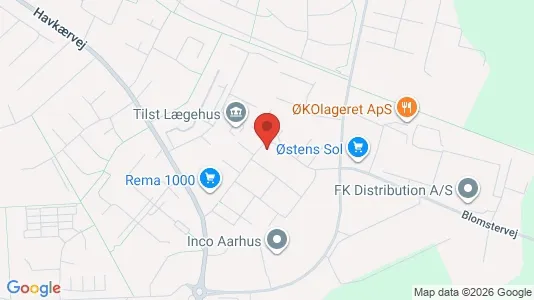 Apartments for rent i Tilst - kort over placeringen