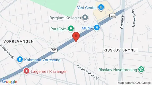 Apartments for rent i Risskov - kort over placeringen