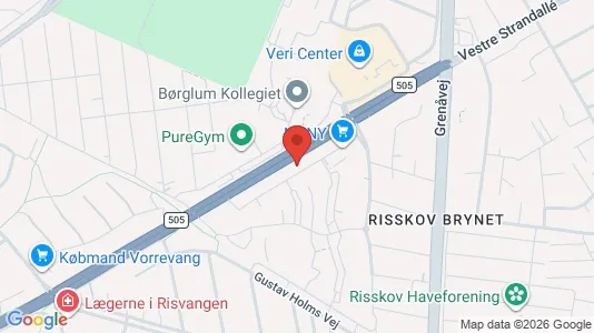Apartments for rent i Risskov - kort over placeringen