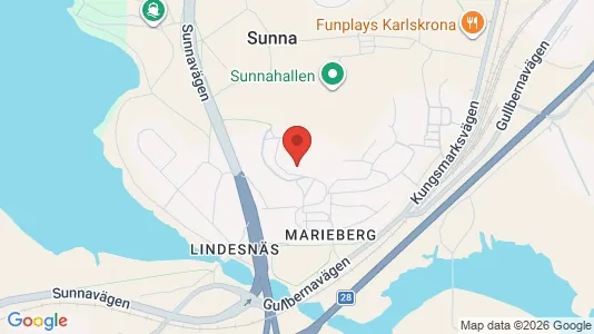 Apartments for rent i Karlskrona - kort over placeringen