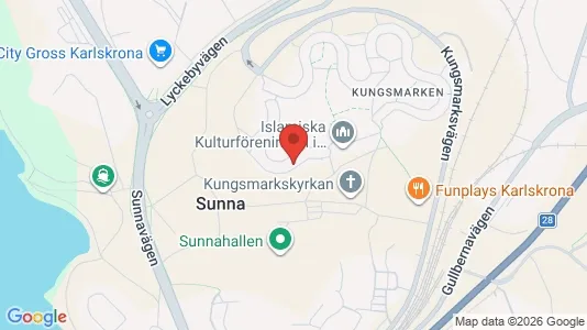 Apartments for rent i Karlskrona - kort over placeringen