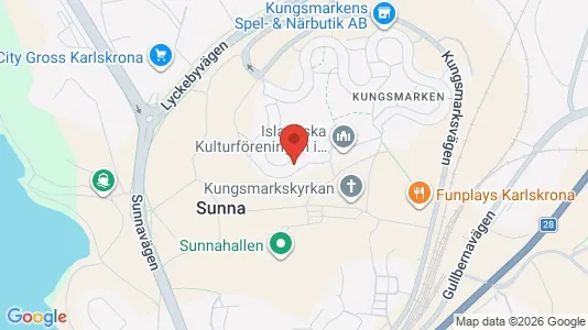 Apartments for rent i Karlskrona - kort over placeringen