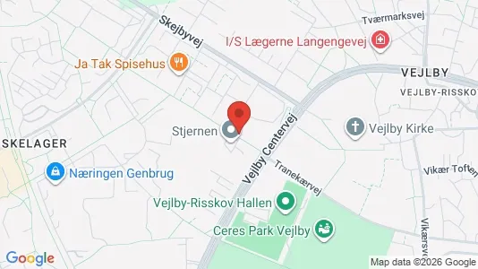 Apartments for rent i Risskov - kort over placeringen