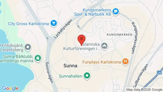 Apartments for rent i Karlskrona - kort over placeringen
