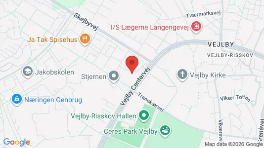 Apartments for rent i Risskov - kort over placeringen