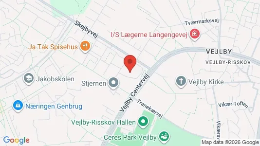 Apartments for rent i Risskov - kort over placeringen