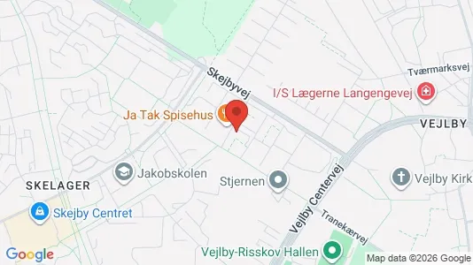 Apartments for rent i Risskov - kort over placeringen