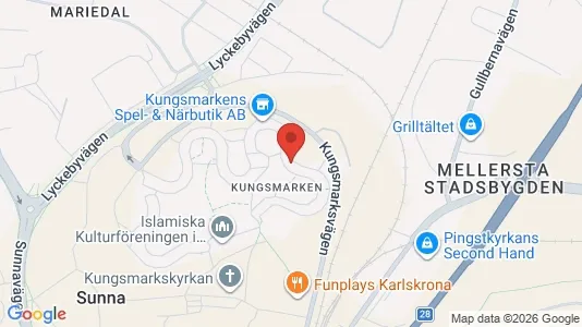 Apartments for rent i Karlskrona - kort over placeringen
