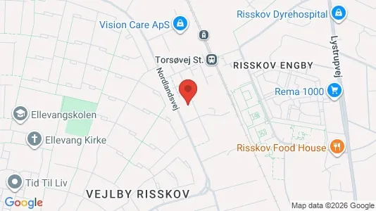 Apartments for rent i Risskov - kort over placeringen