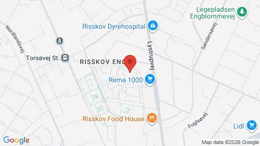 Apartments for rent i Risskov - kort over placeringen