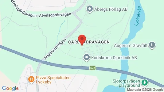 Apartments for rent i Karlskrona - kort over placeringen