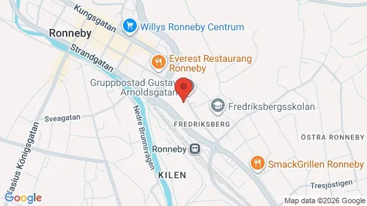 Apartments for rent i Ronneby - kort over placeringen