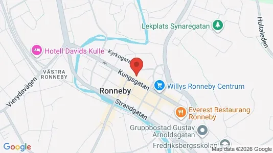 Apartments for rent i Ronneby - kort over placeringen