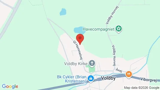 Apartments for rent i Hammel - kort over placeringen