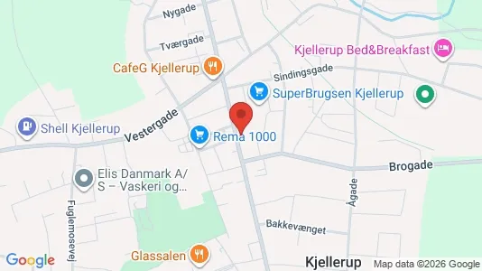 Apartments for rent i Kjellerup - kort over placeringen