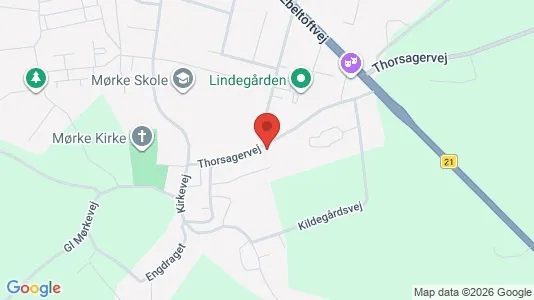 Apartments for rent i Mørke - kort over placeringen